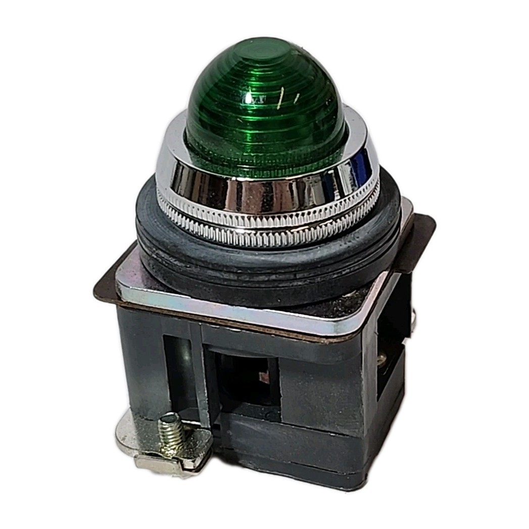 Teknic 30mm Green Pilot Light Indicator Assembly  Lens Industrial Panel La