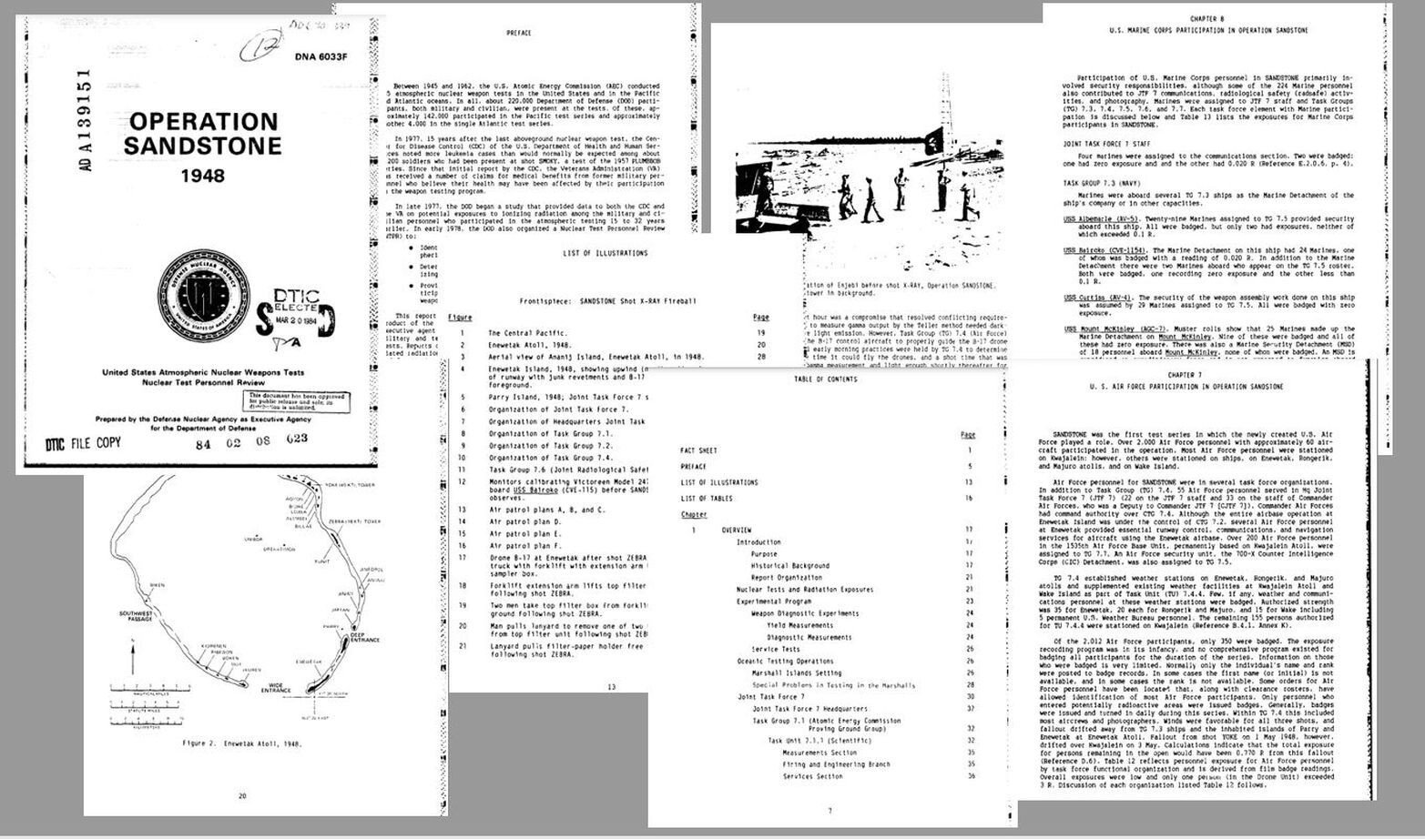 DECLASSIFIED 1948 OPERATION SANDSTONE Nuclear Bomb Test Atomic Report 222 pgs