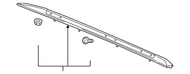 Genuine GM Passenger Side Luggage Carrier Rail 84601082