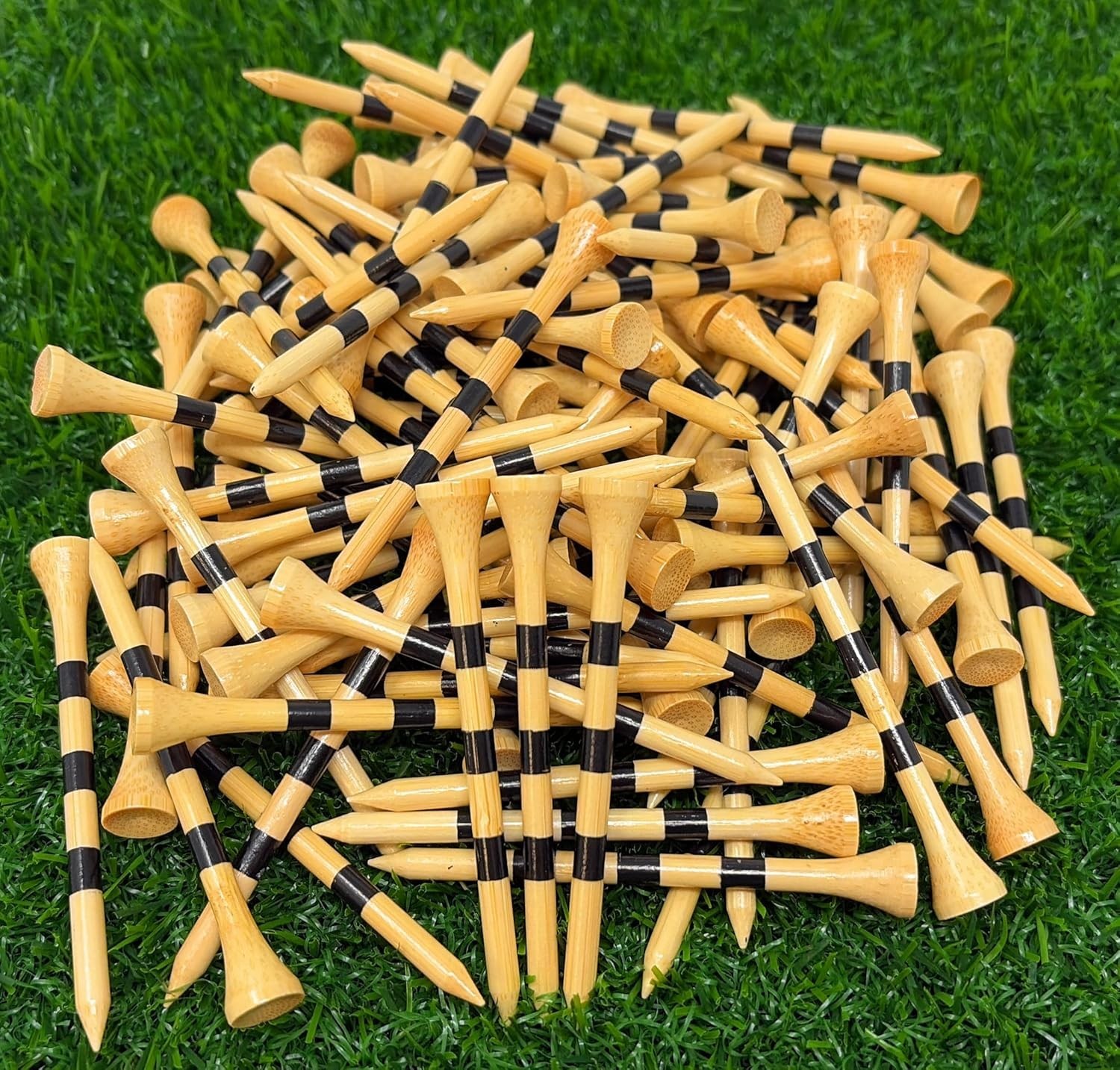 Bamboo Golf Tees  3 1/4” - Bulk 100 Ct Bags - Closeout Sale! - USA STOCK