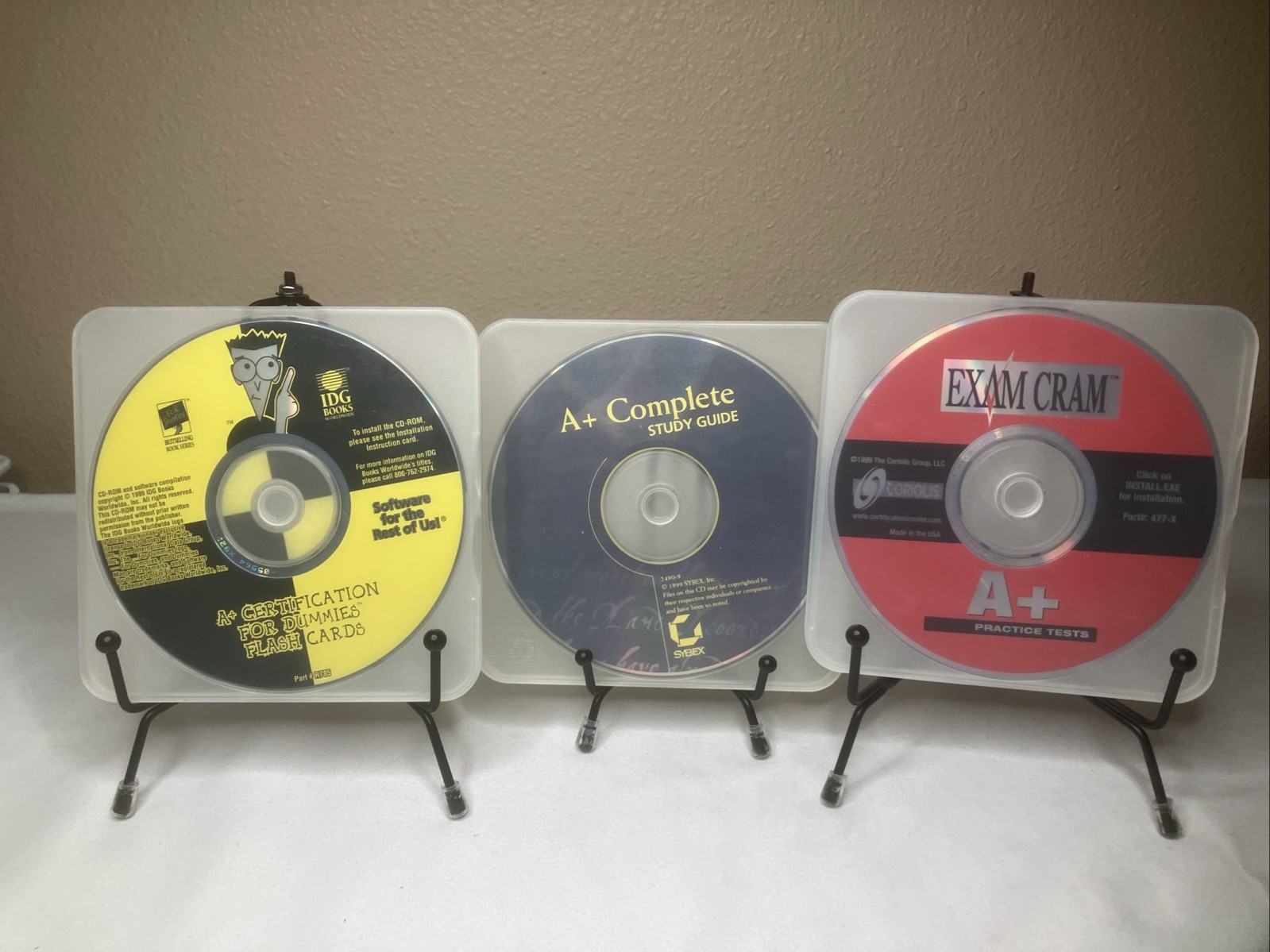 A+ Certification for Dummies, Exam Practice Tests & Complete Study Guide CD-ROMs
