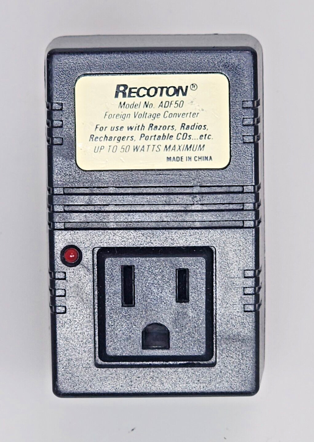 Recoton ADF50 Used Working Foreign Voltage Converter