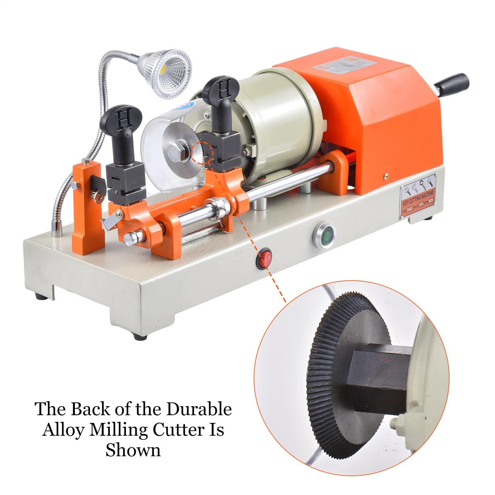 Automatic Key Cutting Machine Key Duplicating For One Tooth/Cross Key W/light