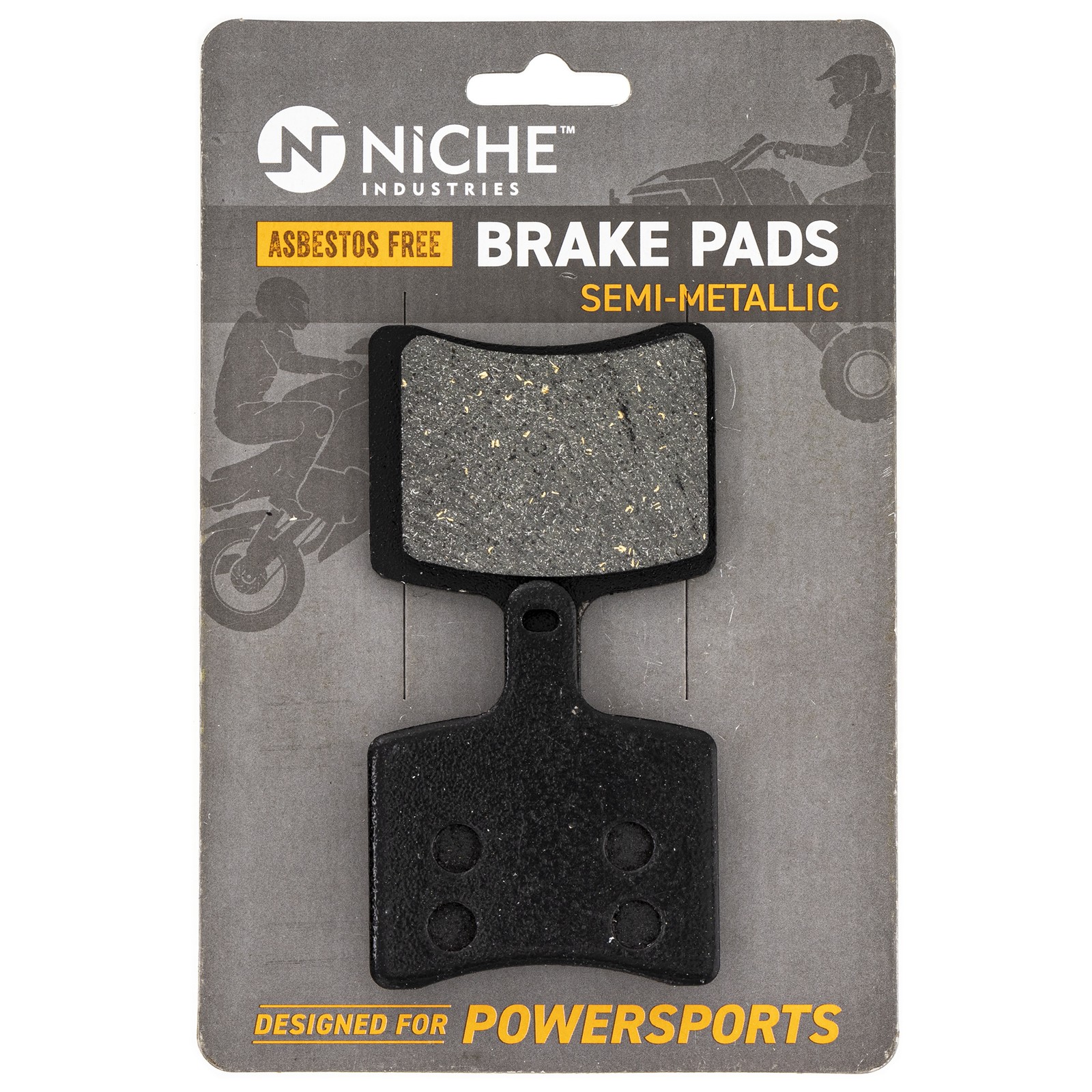 NICHE Brake Pad Set for Arctic Cat ZR 6000 ZR 600 3602-017 Rear Semi-Metallic