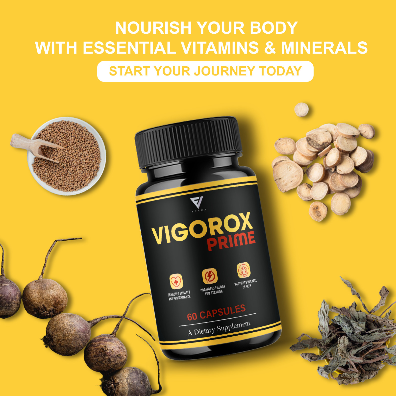 Vigorox Prime Max Performance Supplement, VigoroxPrime (60 Capsules)