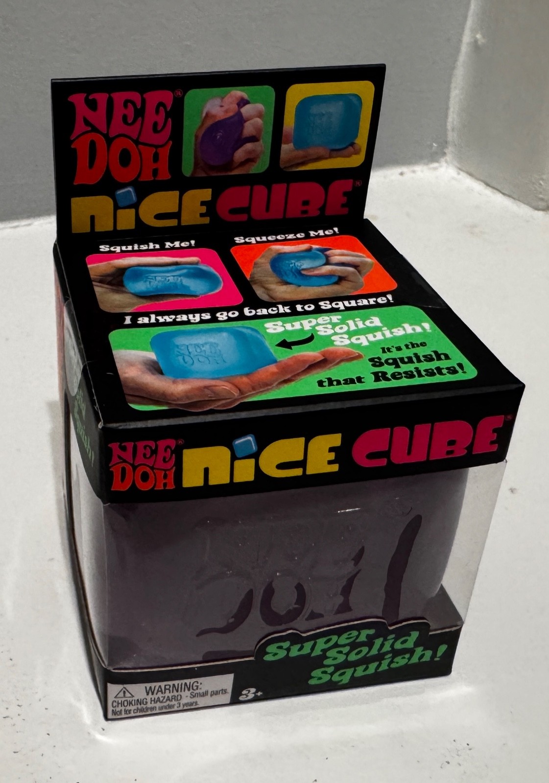 Nee Doh Nice Cube - Super Solid Squish! (Purple) - Brand New/Factory Sealed!