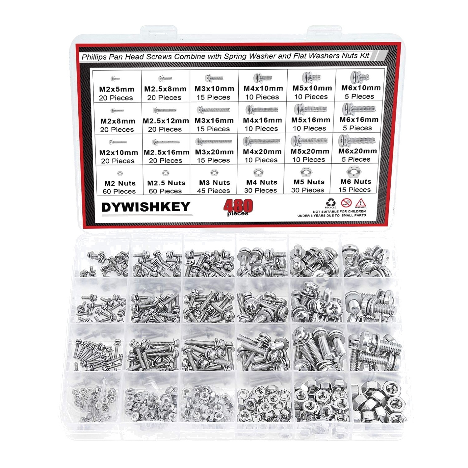 Stainless Steel Phillips Screws Assortment
