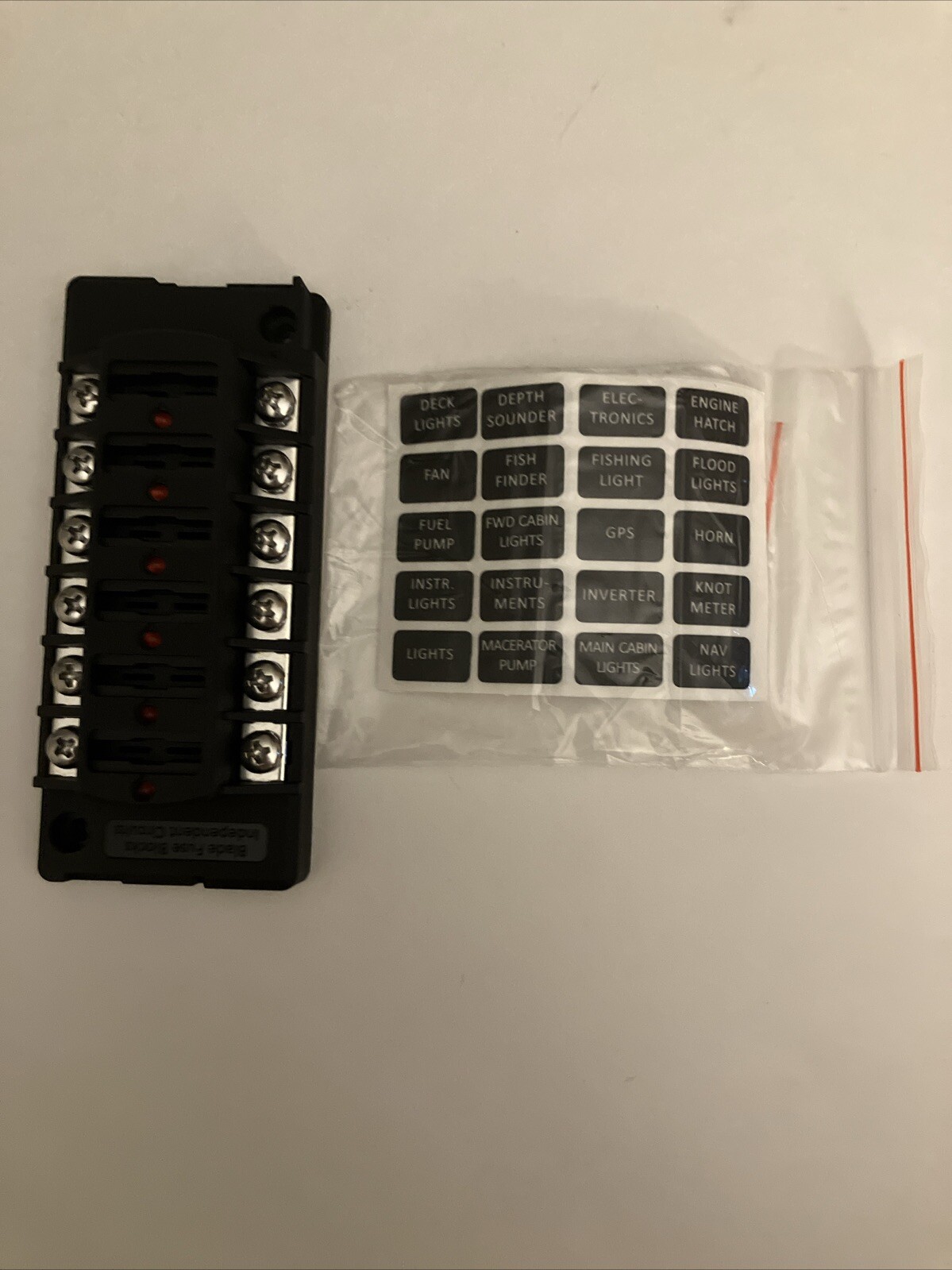 Marine Fuse Blocks FS40850 Labels Included