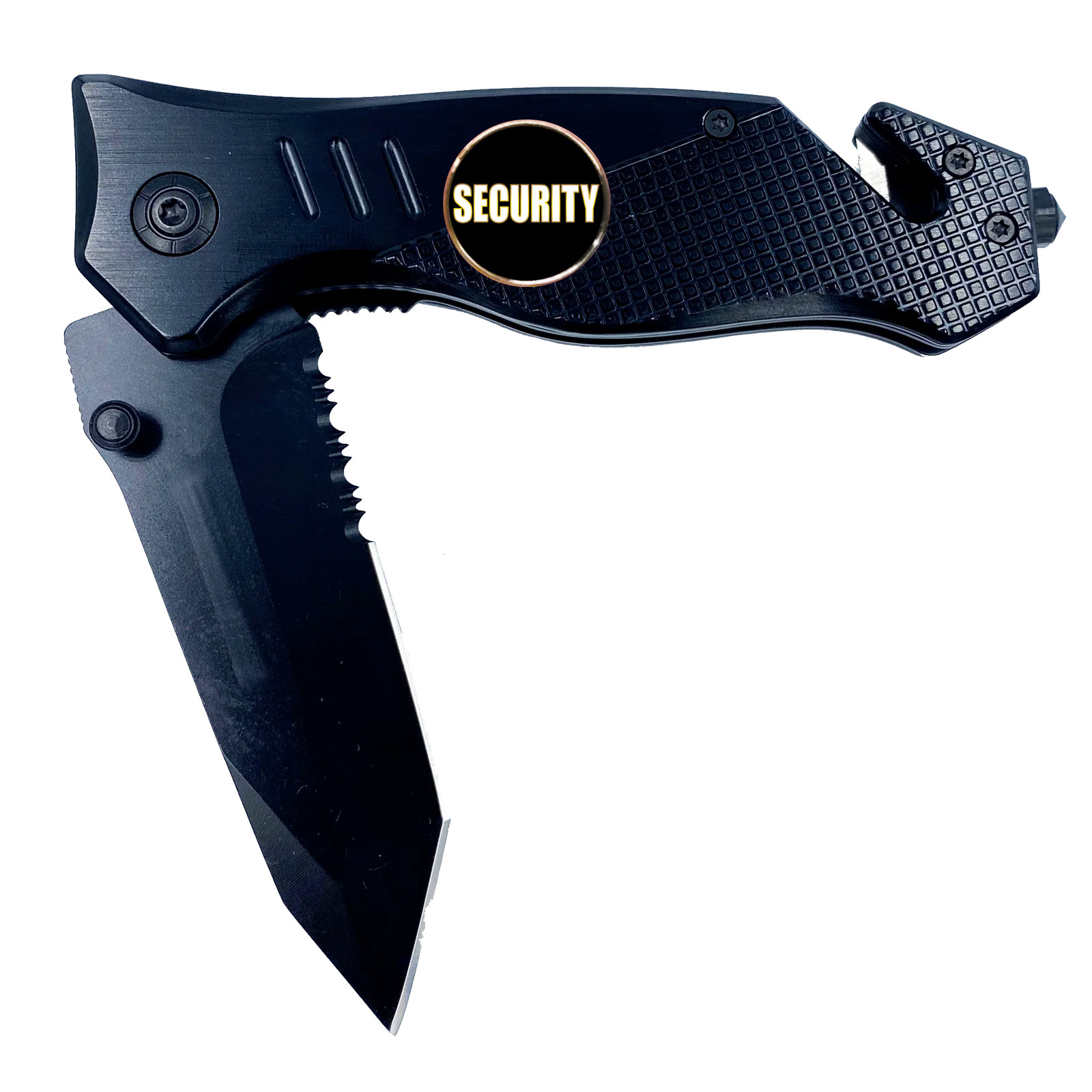 Security Enforcement Officer Agent 3-in-1 Tactical Rescue tool knife with Seatbe