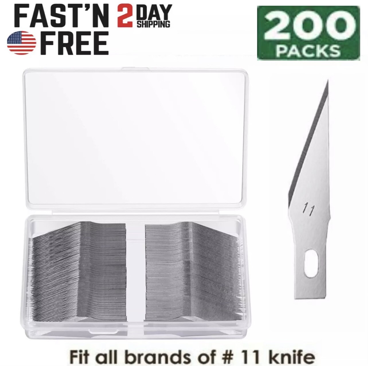 200 pcs for X-ACTO Knife Scoring Sharp Blades  EXacto Set Pack Hobby Crafts Arts