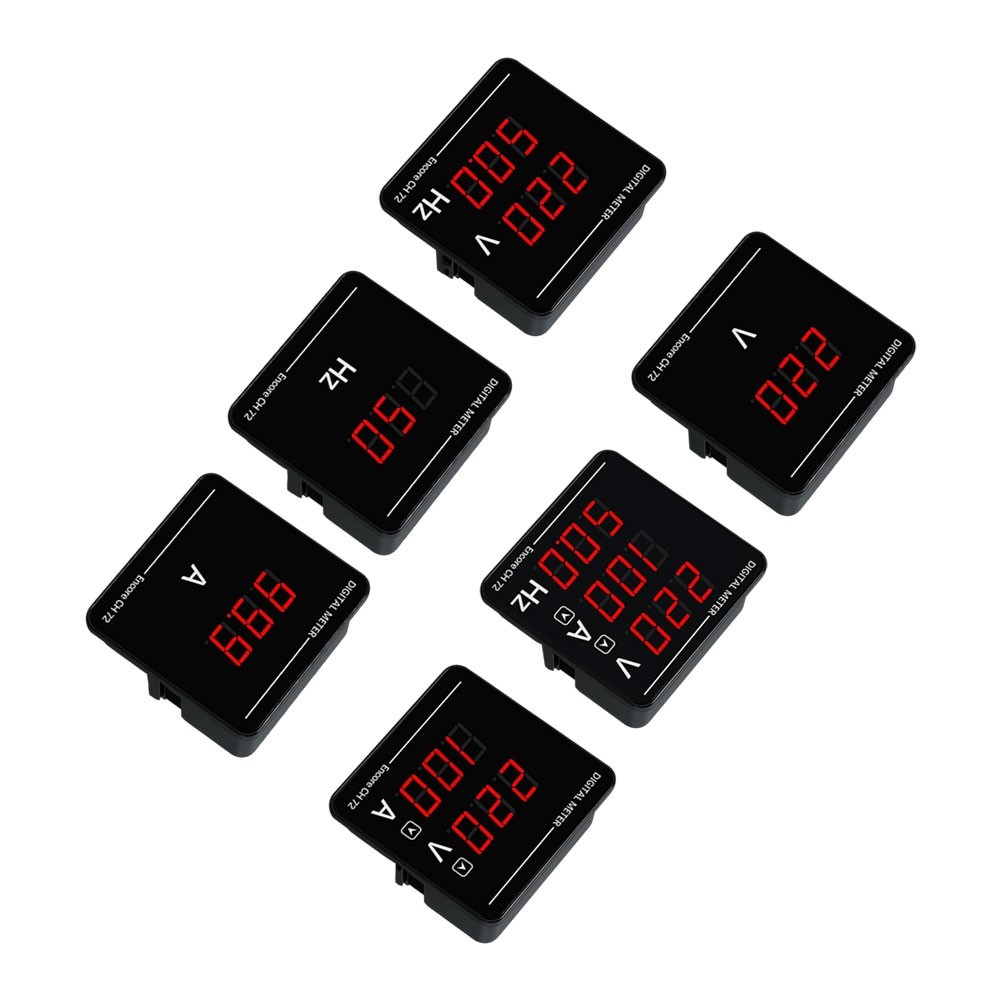 72x72mm ABS Digital Meter for AC Voltage Current and Frequency Measurement