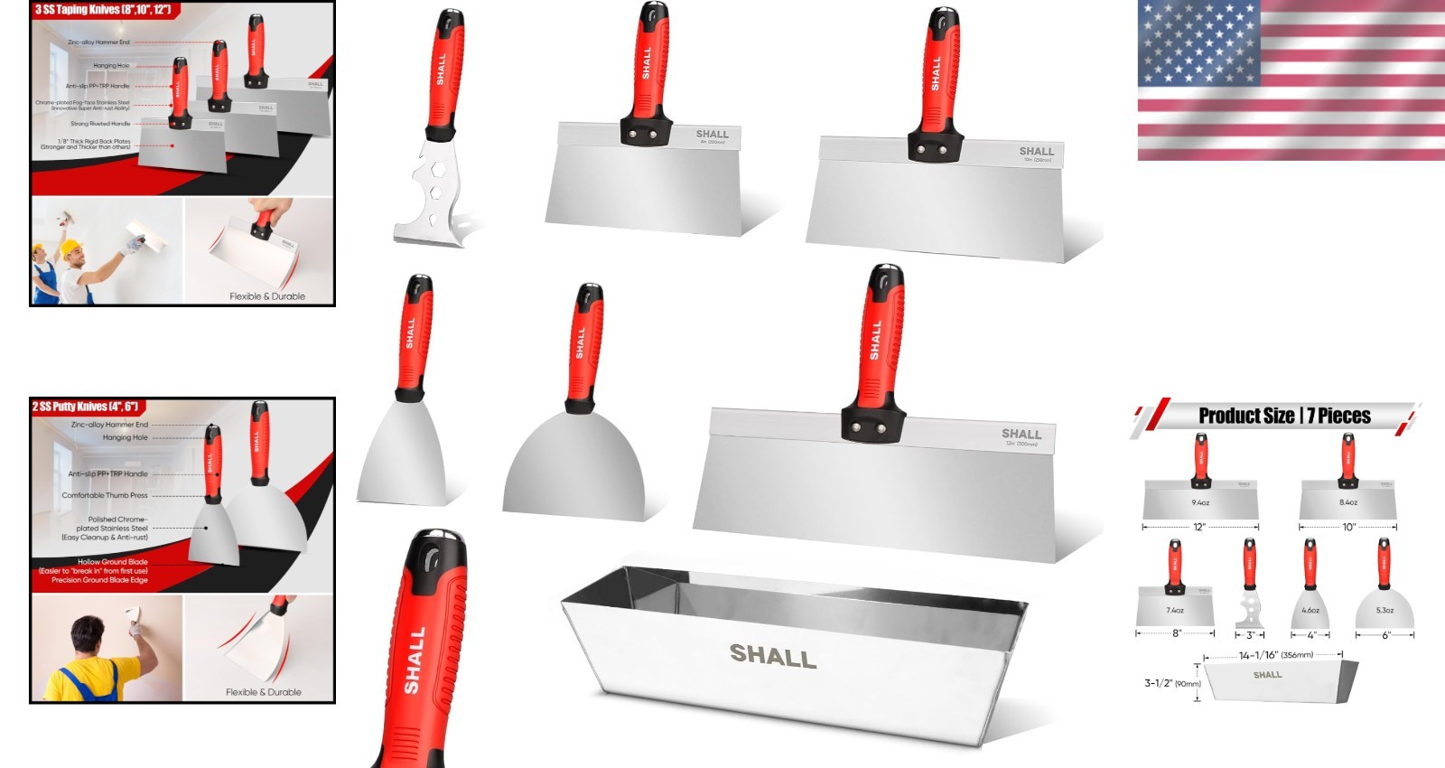 Stainless Steel Putty & Taping Knives