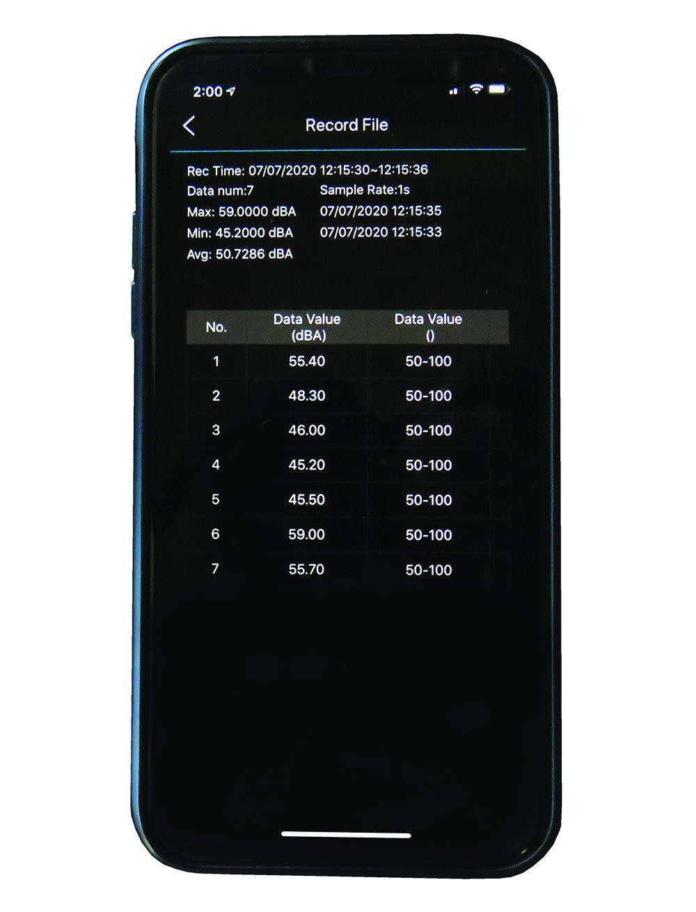 Bluetooth Sound Meter