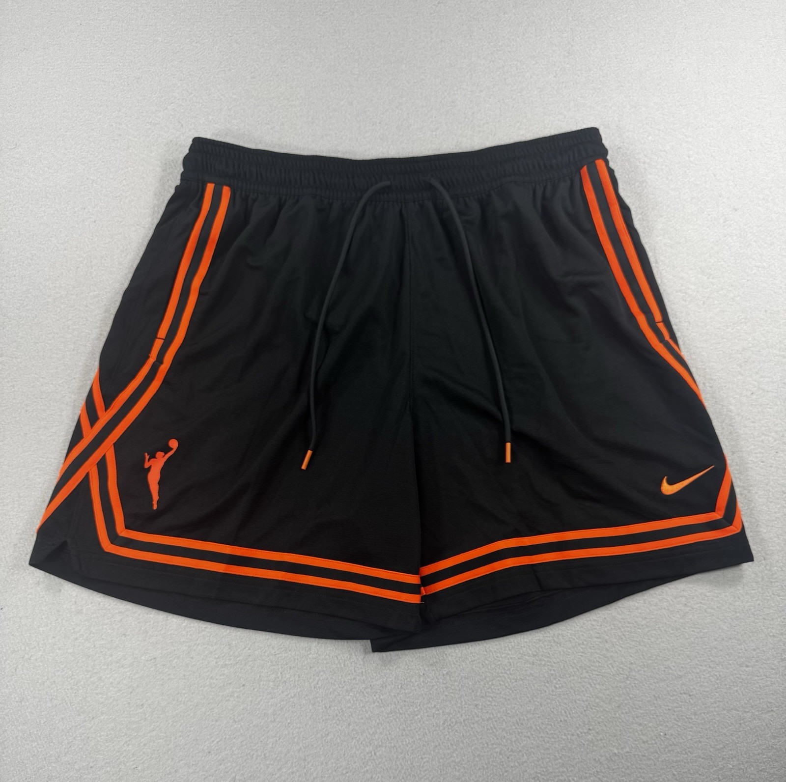 Nike WNBA Dri-FIT Shorts Womens XL Black / Orange NWT