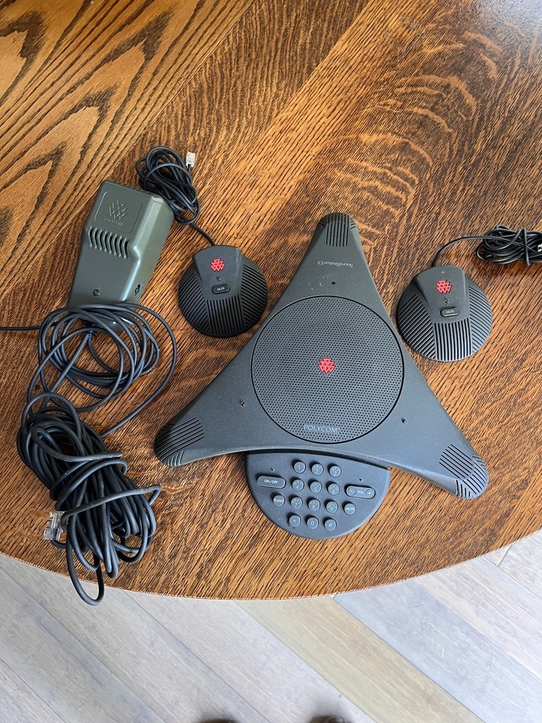 Polycom Soundstation EX w/2 Microphones & Wall Plug 2201-03309-001