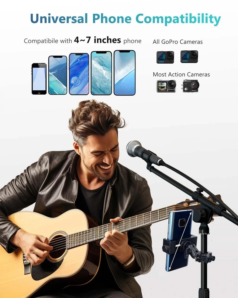 Soporte De Microfono Universal Para Telefono Compatible