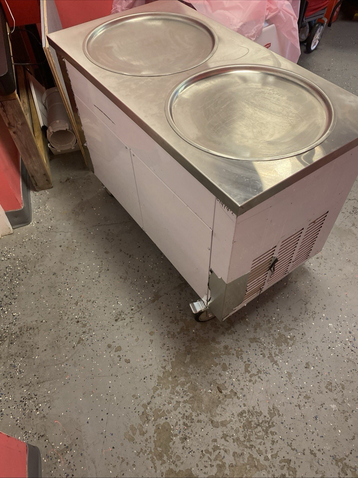 Vevor Double pan Rolled Ice Cream machine
