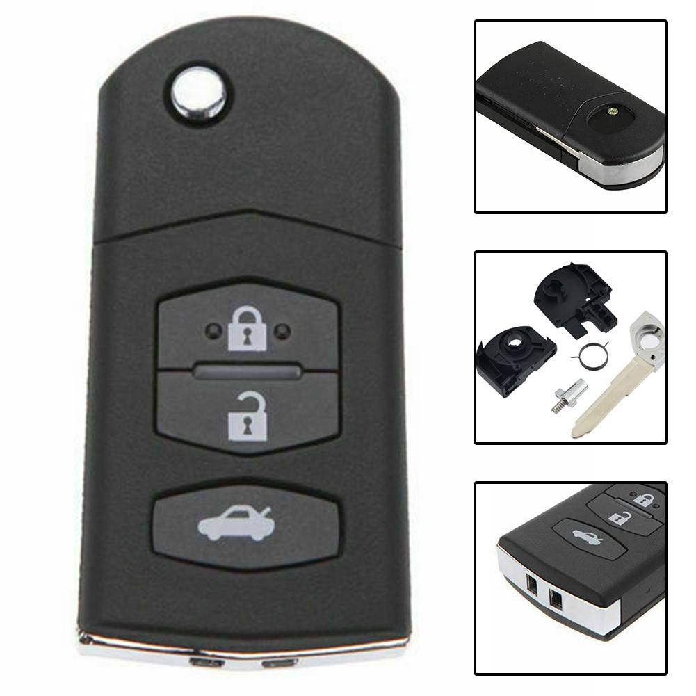 2005-2012 For Mazda 3 Car Key Shell 2005-2012 For Mazda 6 3 Button High Quality