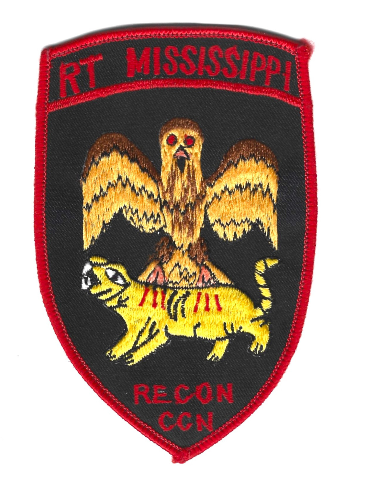 Eagle Tiger US Army Patch Vietnam War Military RT MISSISSIPPI Recon CCN Insignia