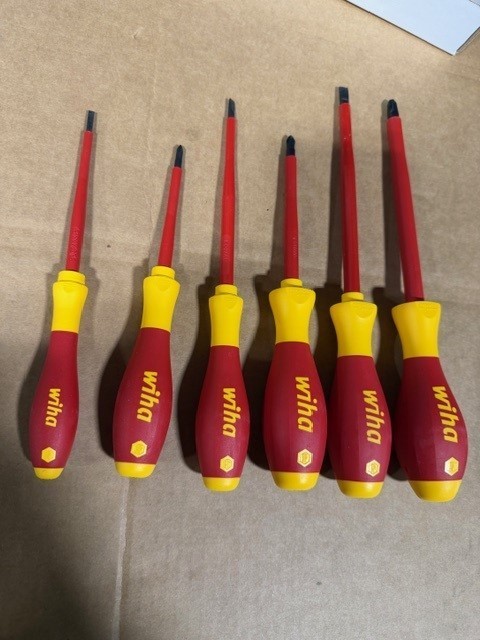 Wiha 32092 Insulated Slotted Phillips Screwdriver Set, 1000V, 6-Piece - NEW