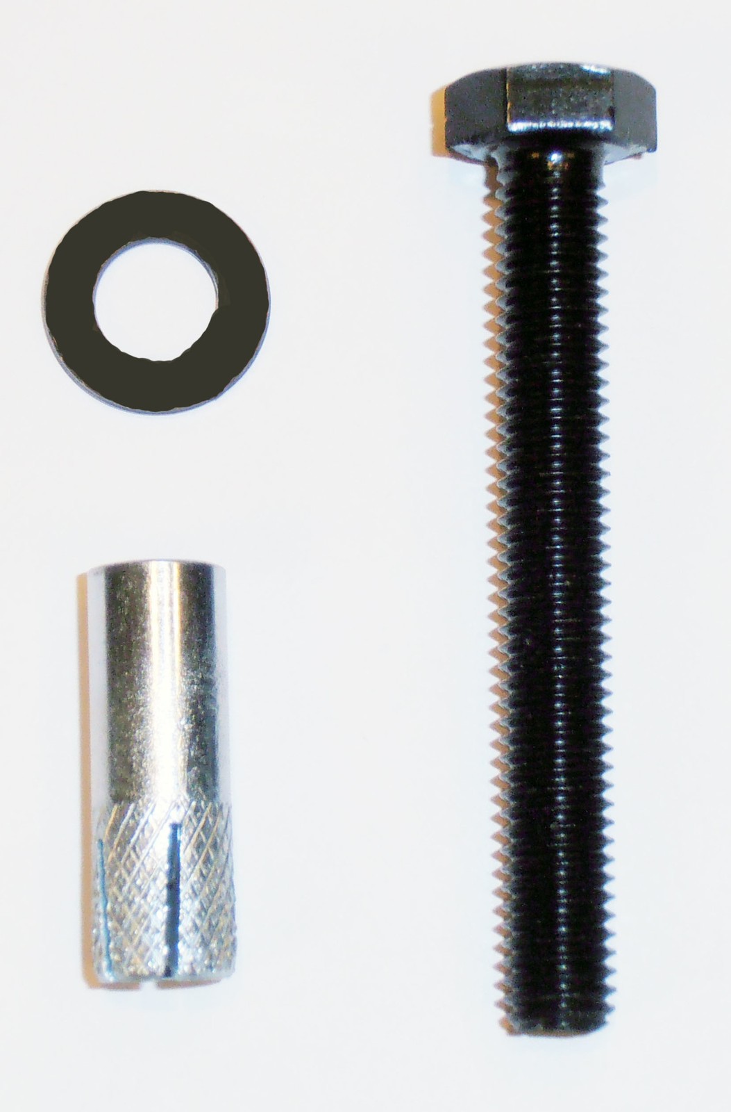 Miseno MBDH9695 Masonary Rail Mount Screw and Anchor - Black