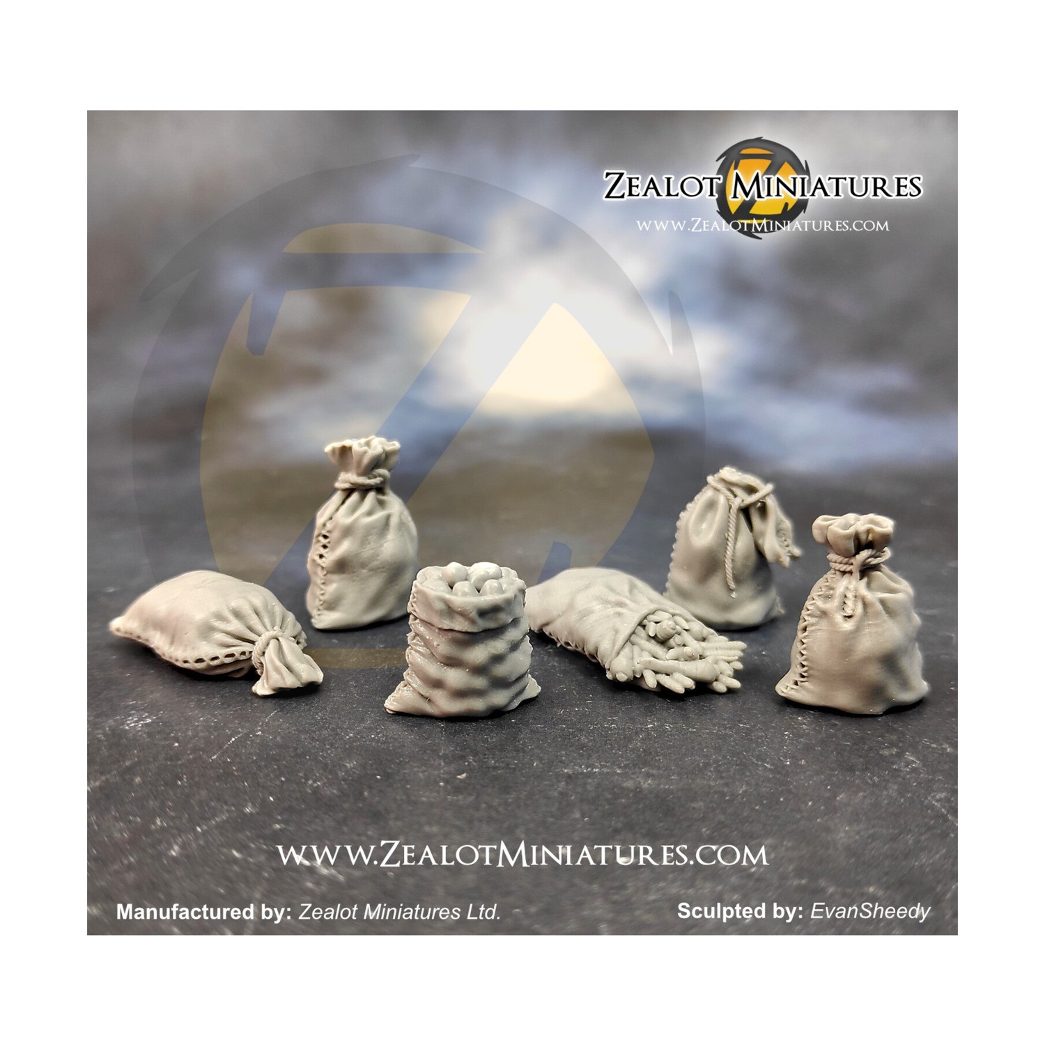 Zealot Dungeon Terrain Produce Sacks (x6) Pack New