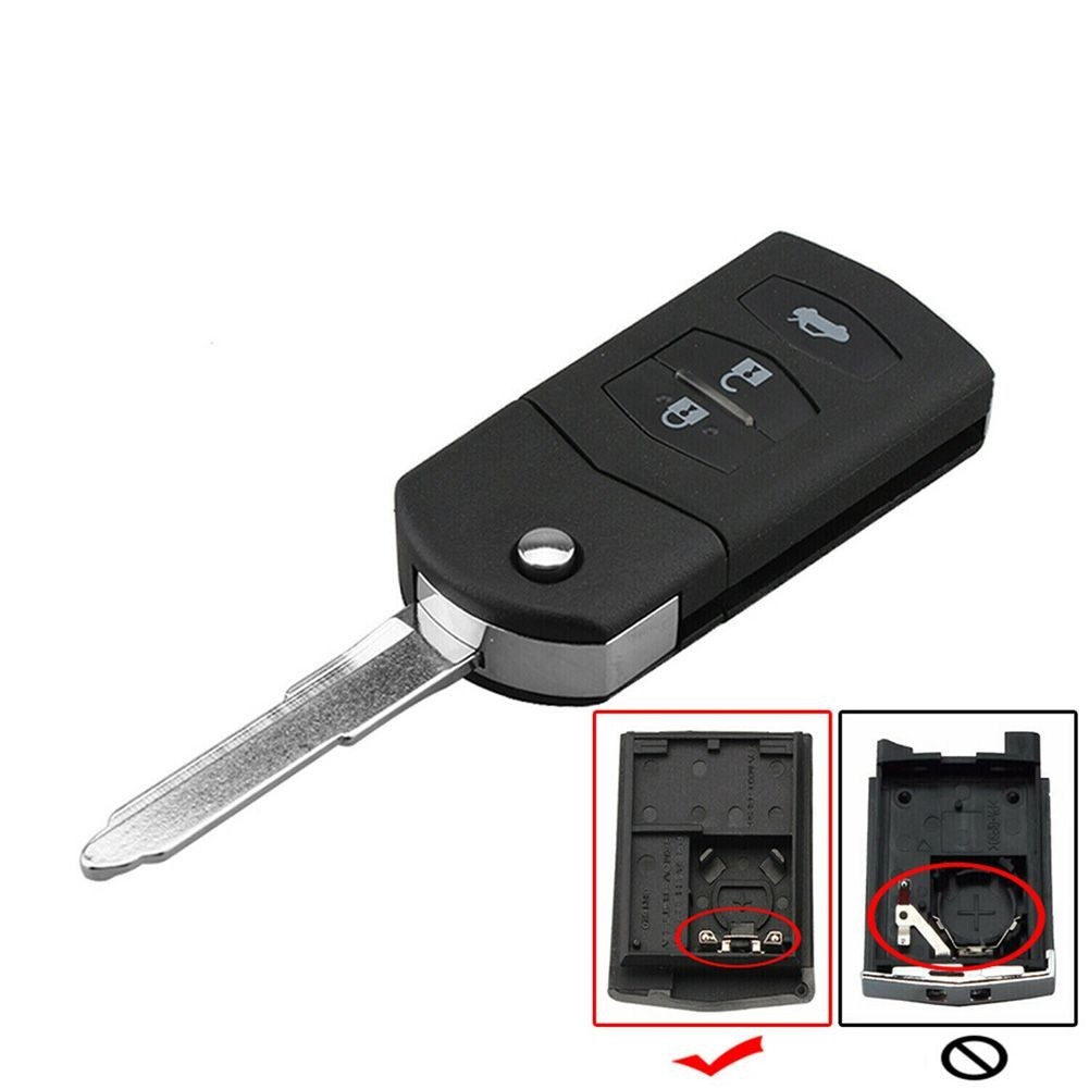 2005-2012 For Mazda 3 Car Key Shell 2005-2012 For Mazda 6 3 Button High Quality