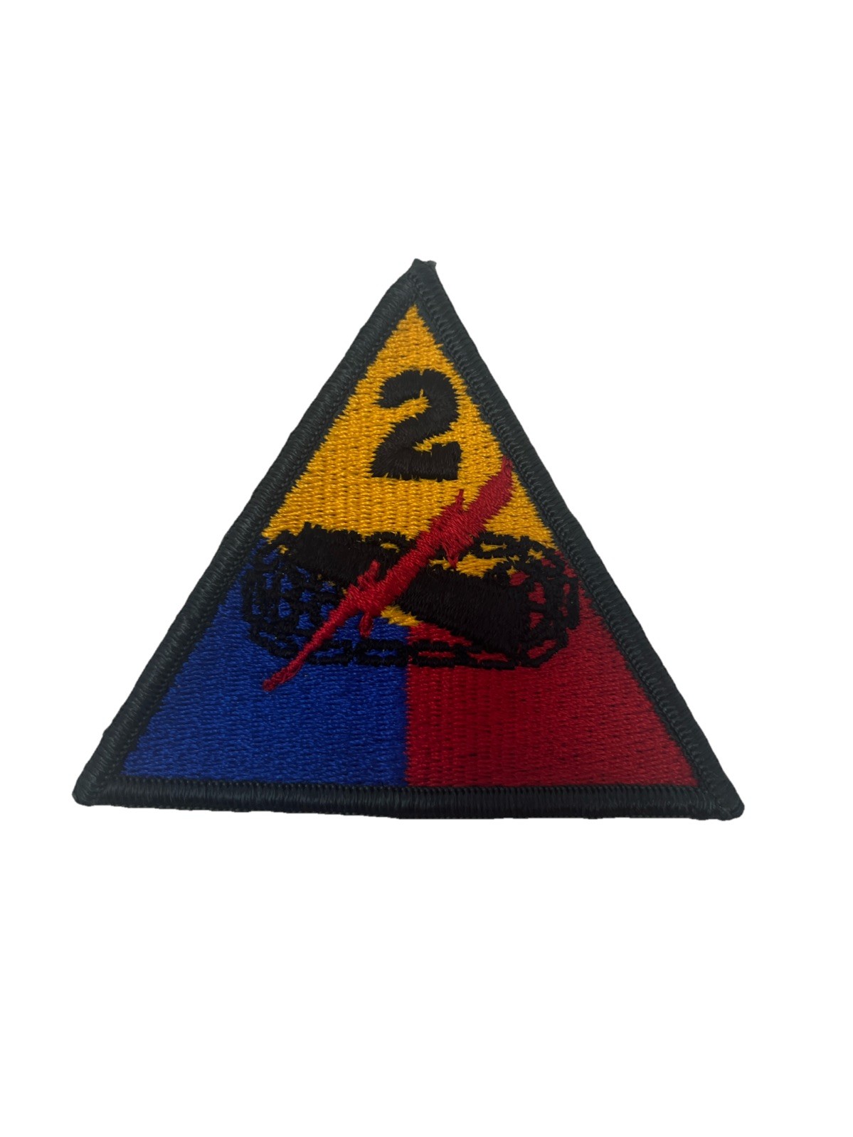 ORIGINAL WWII US ARMY 2ND ARMORED HELL ON WHEELS  JACKET SLEEVE INSIGNIA PATCH