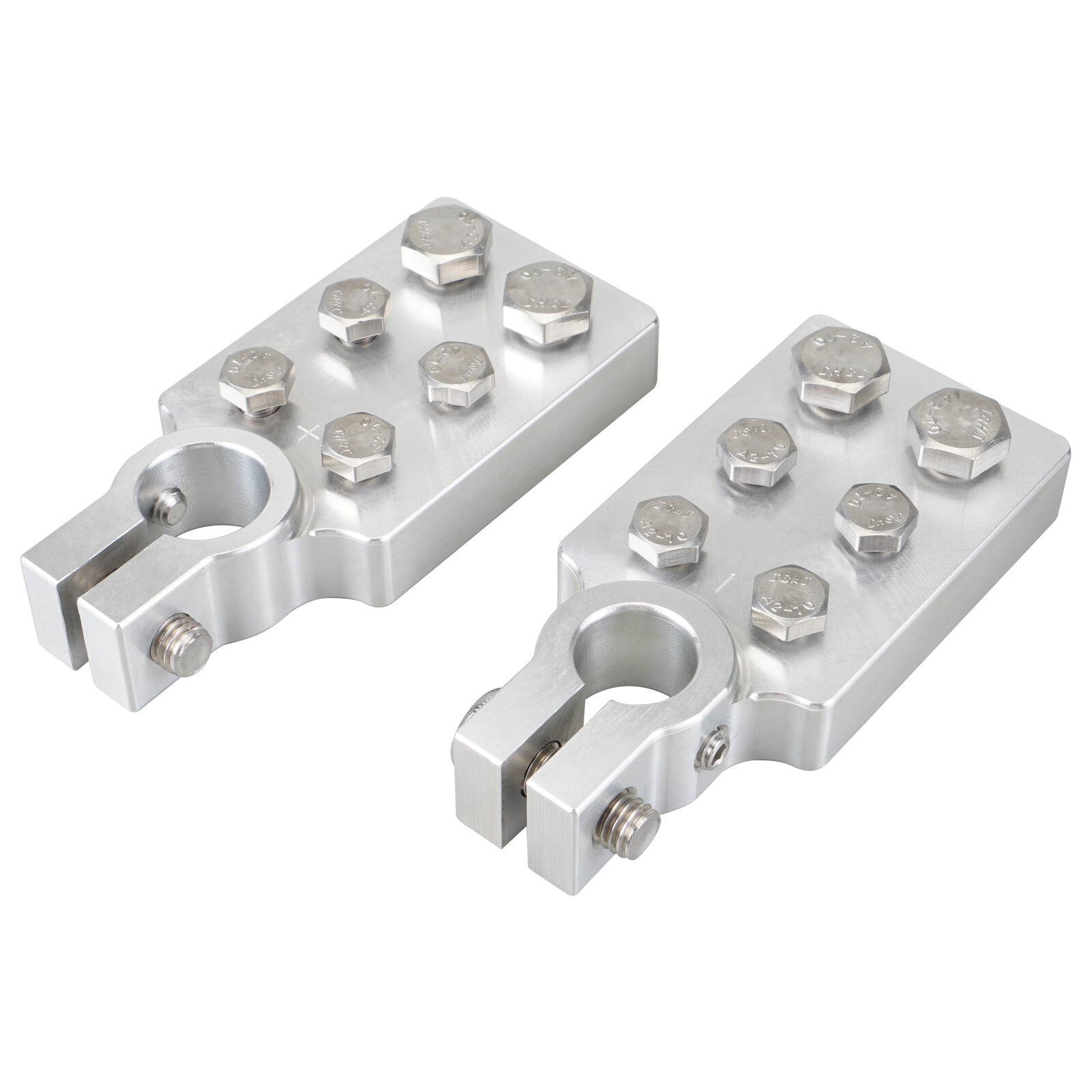 For Car Audio 6 Spot Flat Multi Connection Battery Terminals For SAE Post