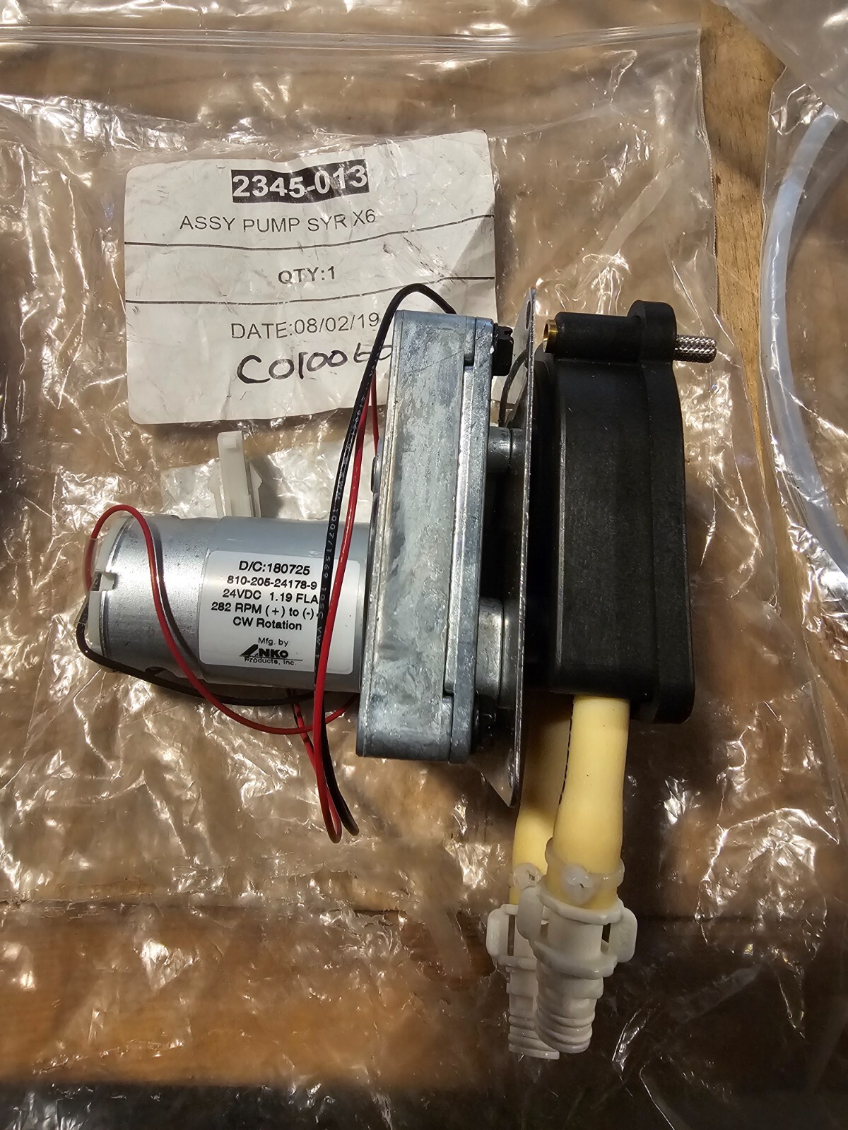 Concordia Beverage Systems 2345-013 Syrup Pump Assembly, X6