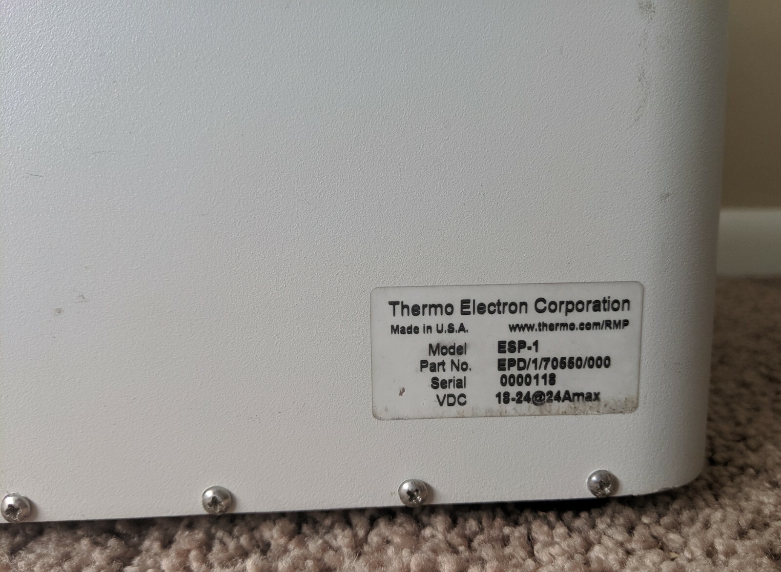 THERMO MATRIX ESP-1 ENVIRONMENTAL SATELLITE PROBE REMOTE RADIATION DETECTOR