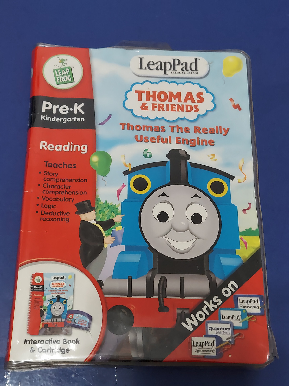 🌈  A58-Leapfrog LEAP PAD THOMAS THE REALLY USEFUL ENGINE Book & Cartridge PRE-K
