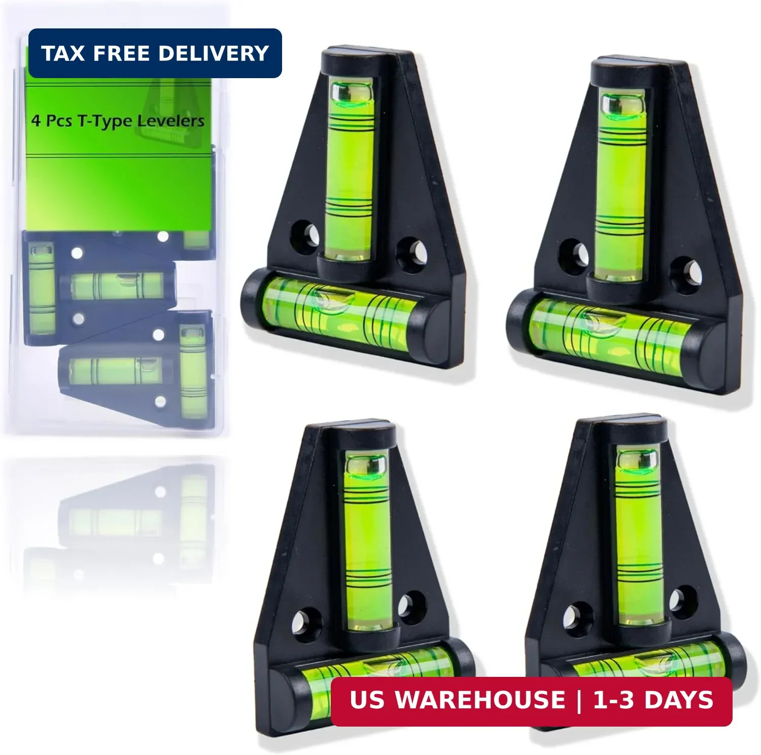4Pcs Magnetic T Type RV Levelers - Essential Camper Accessories for Stability...