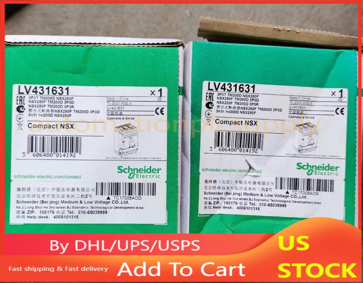 1PCS Brand New Schneider LV431631 NSX250F circuit breaker Fast Shipping