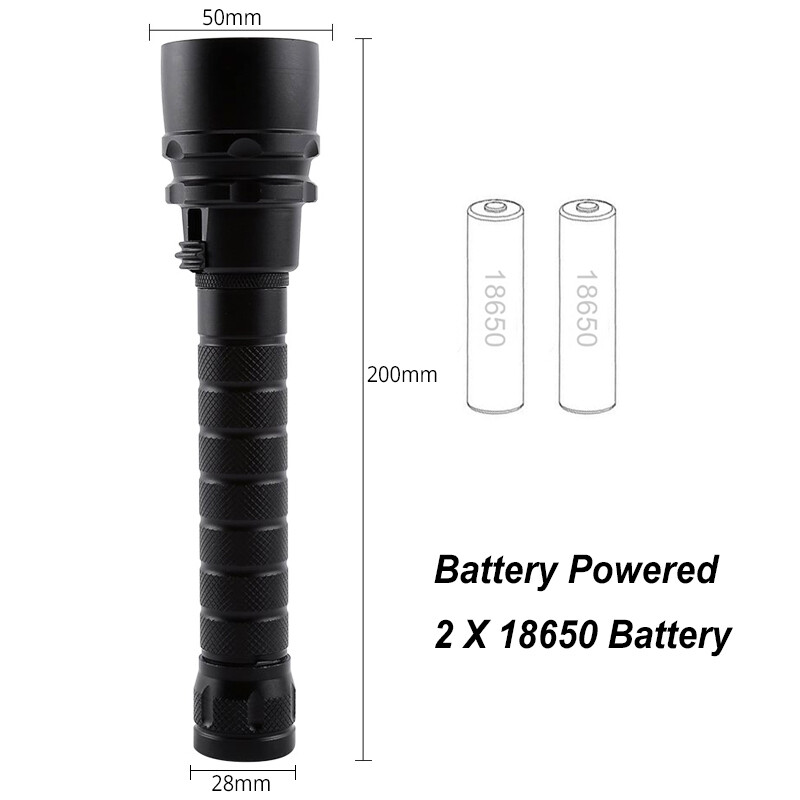 290000lm 5* LED Diving Flashlight Torch Scuba UnderWater Lantern Light