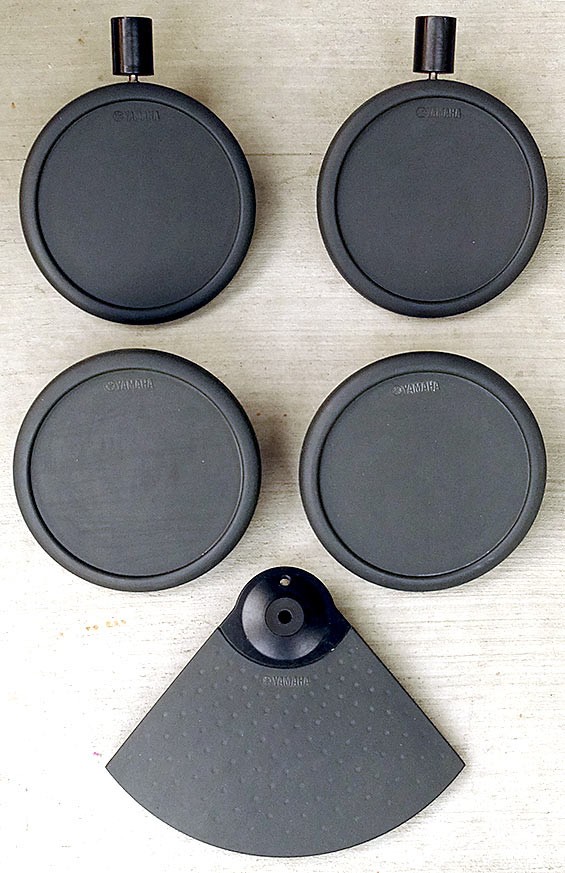 Yamaha TP65 Electronic Drum DTX Trigger Pads LOT (4) TP65 & (1) PCY65 Cymbal Pad