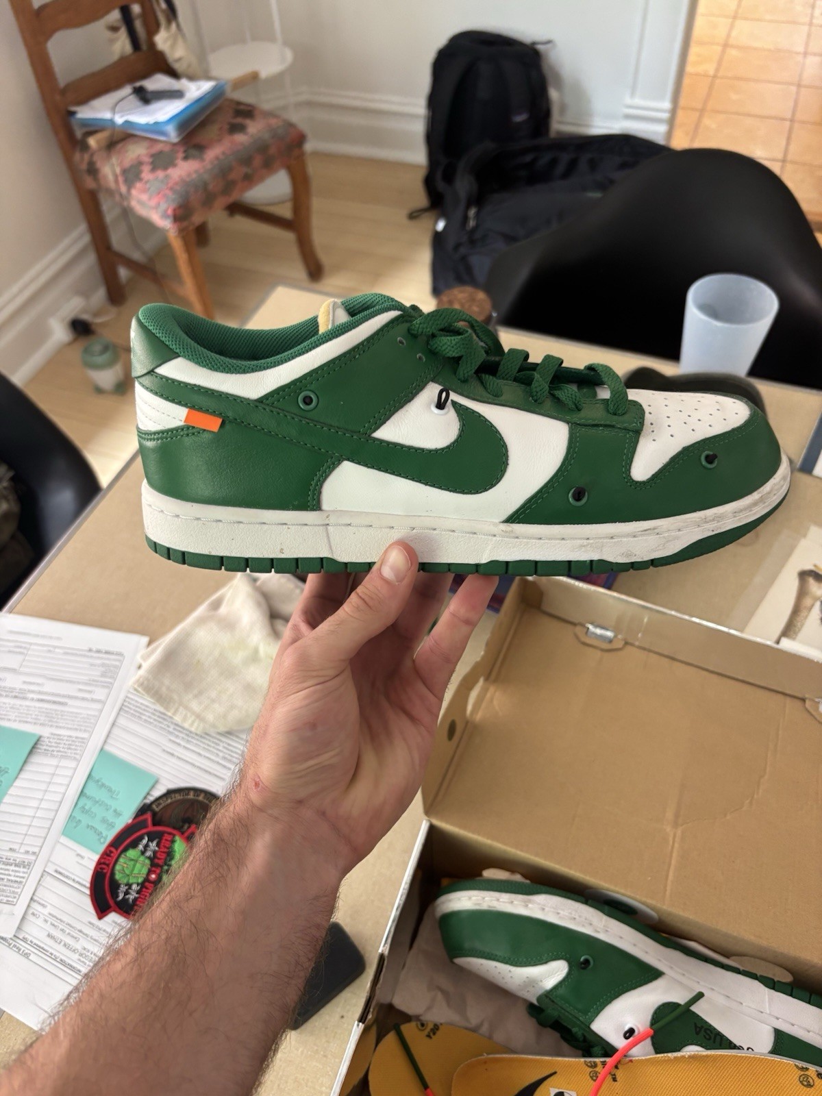 Nike OFF-WHITE Dunk Low Pine Green