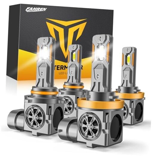 H11/H8/H9 & 9005/HB3 Light Bulbs Combo, 115,000LM 12X Ultra H11 & 9005
