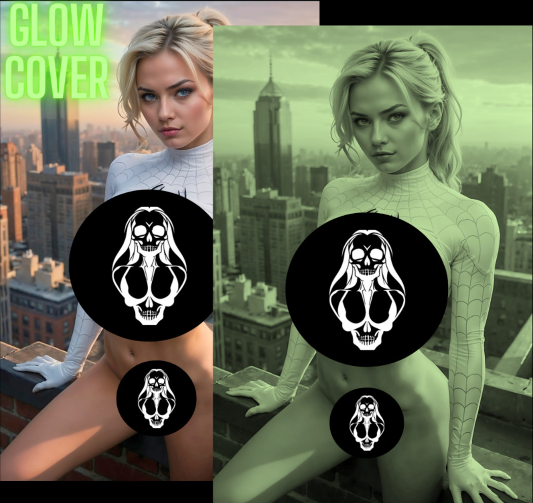 Spidergwen C  (NUDE) *GLOW IN THE DARK* DOUBLE SIDED Deviant Nation Ltd 25 w/CoA