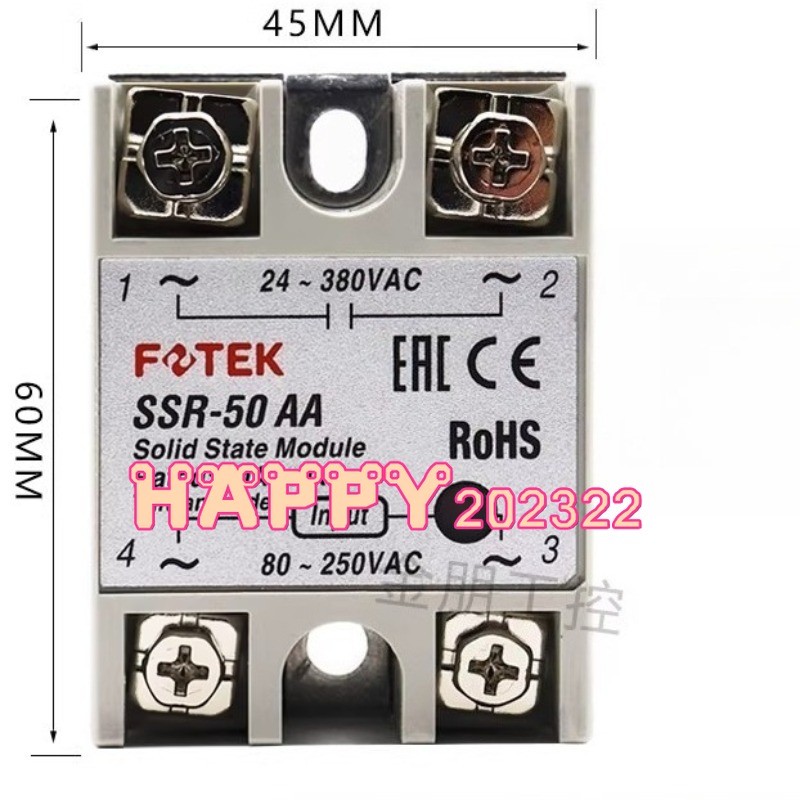 1PC NEW FOTEK SSR-50AA Solid-state relay #CL