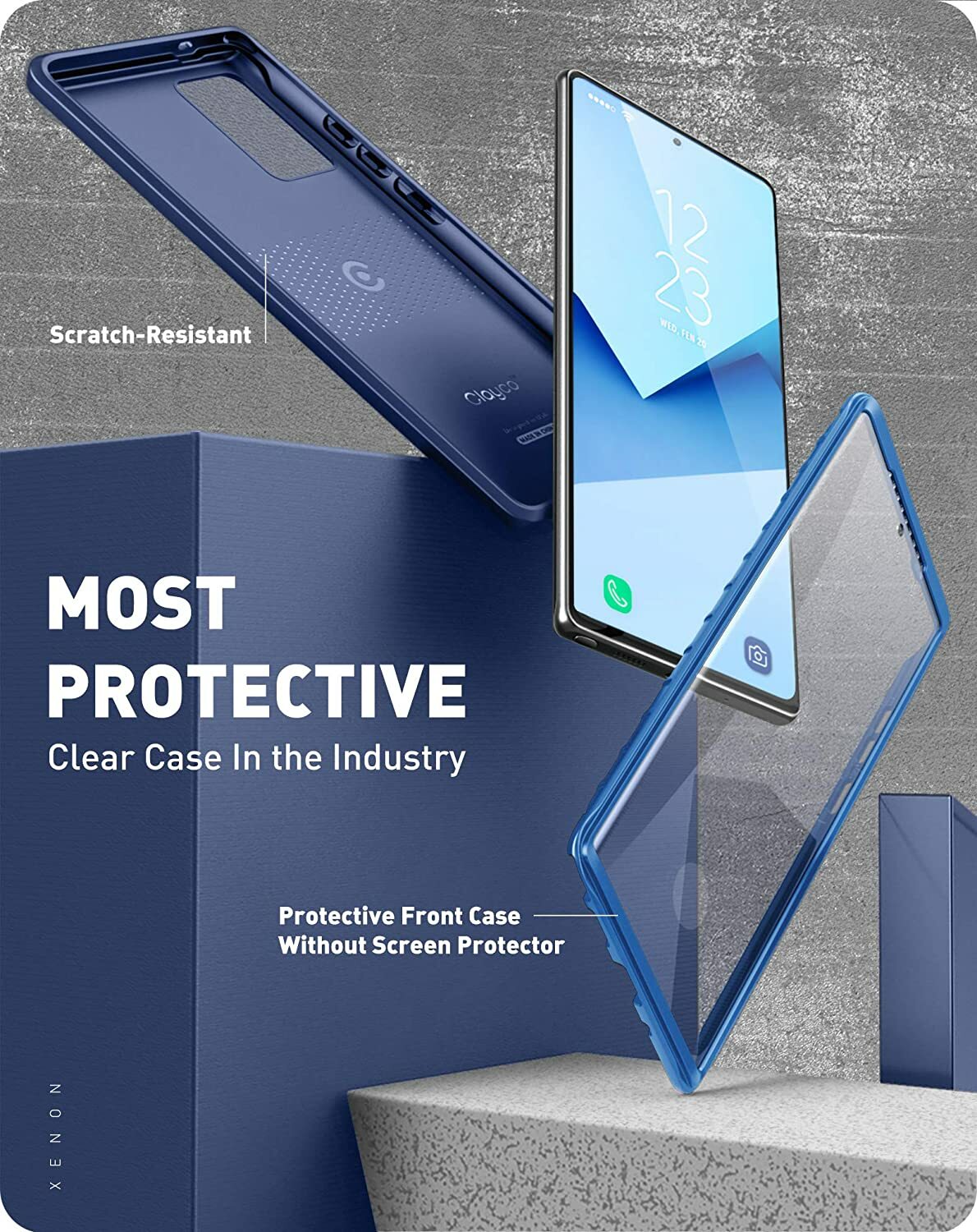 Clayco for Samsung Galaxy Note20 Ultra, w/ Fingerprint ID & Screen Protector