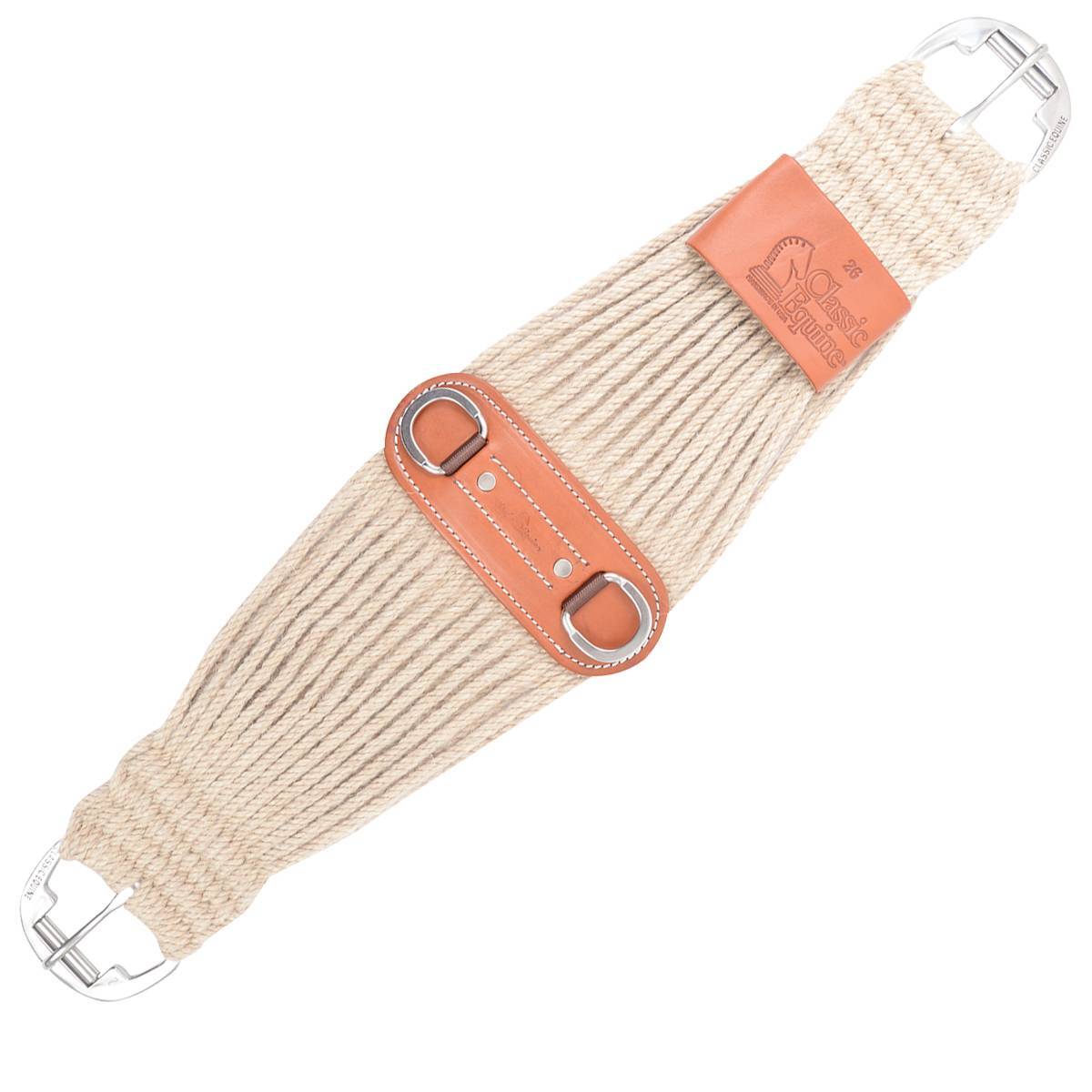 Classic Equine 31 Strand Mohair Colt Cinch 26 Natural