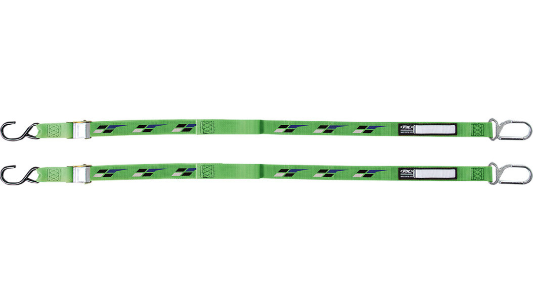 NEW FACTORY EFFEX 22-45182 Tie Downs - Kawasaki - Green/Black - MOTORCYCLE/ATV