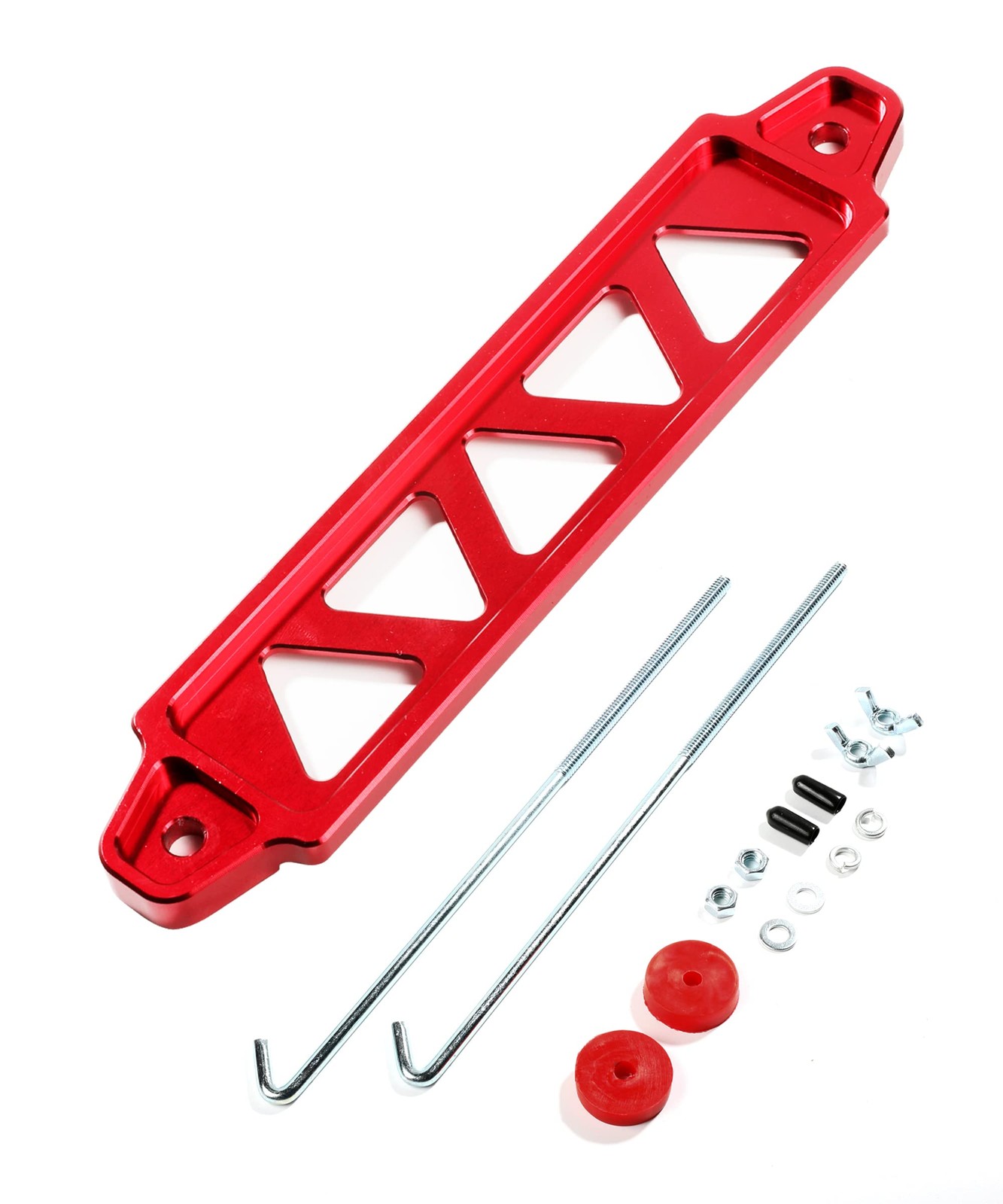 Battery Hold Down Bracket, Universal Crossbar Car Battery Holder Kit with 10i...