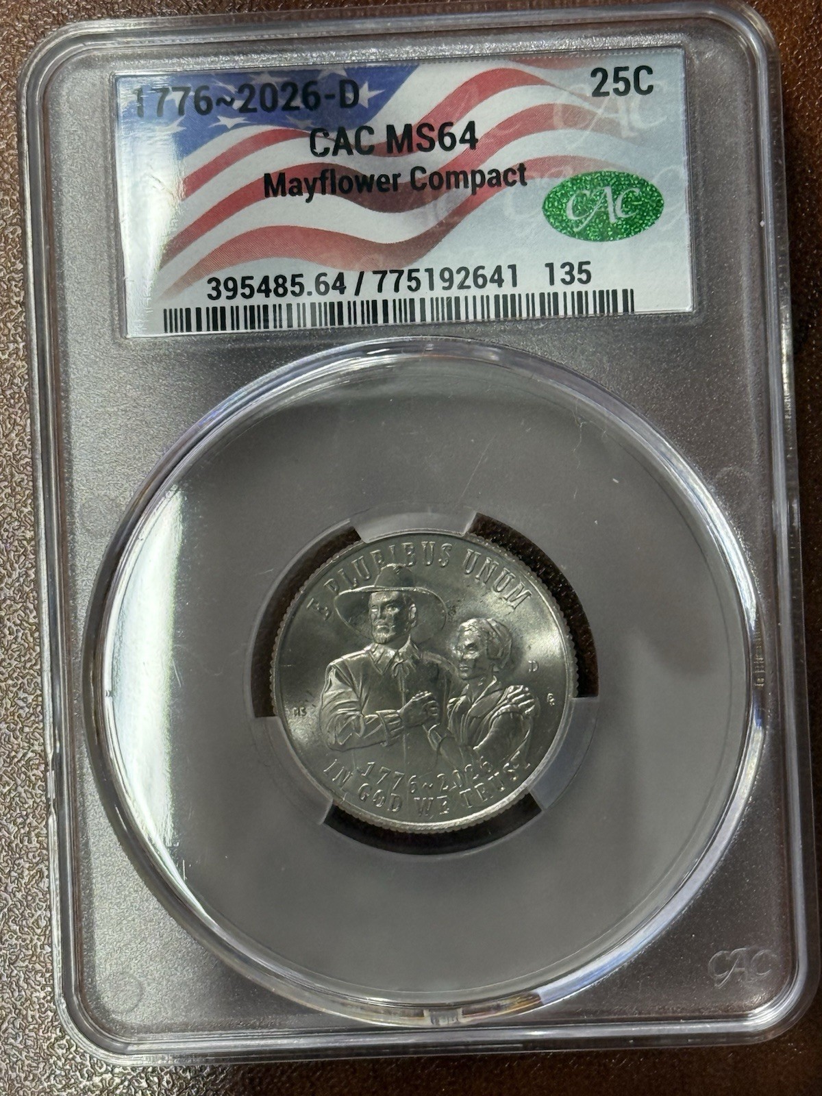 2026 D 25c Quarter MS-64RD CAC Slabbed