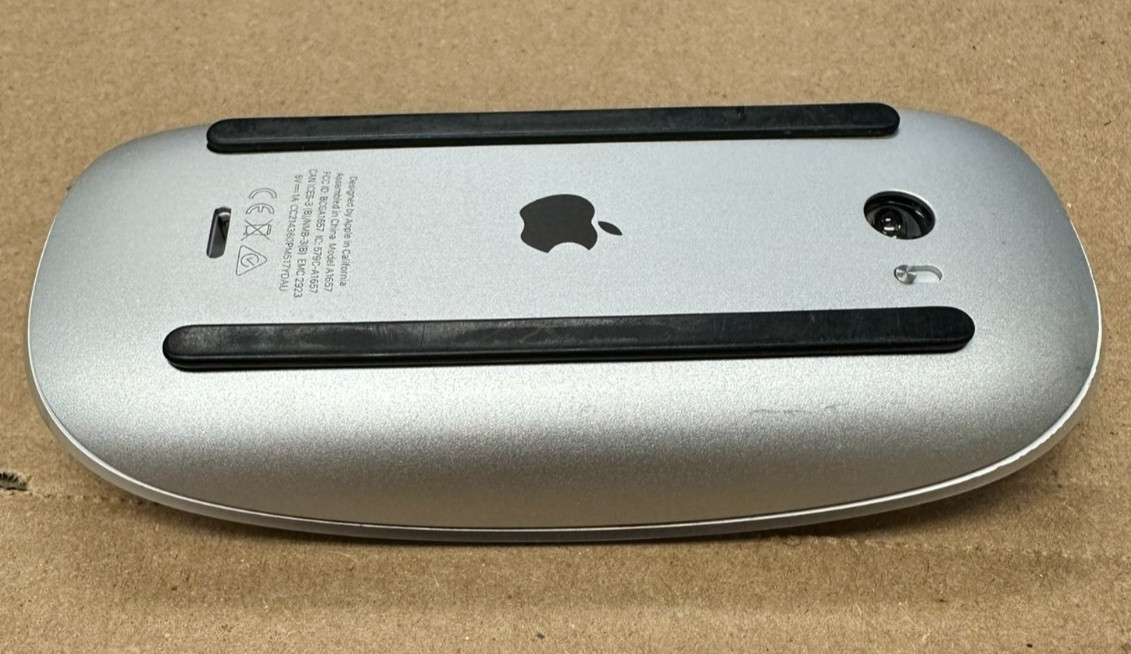 Apple Magic Mouse 2 A1657 White Silver Bluetooth Wireless Rechargeable Tested