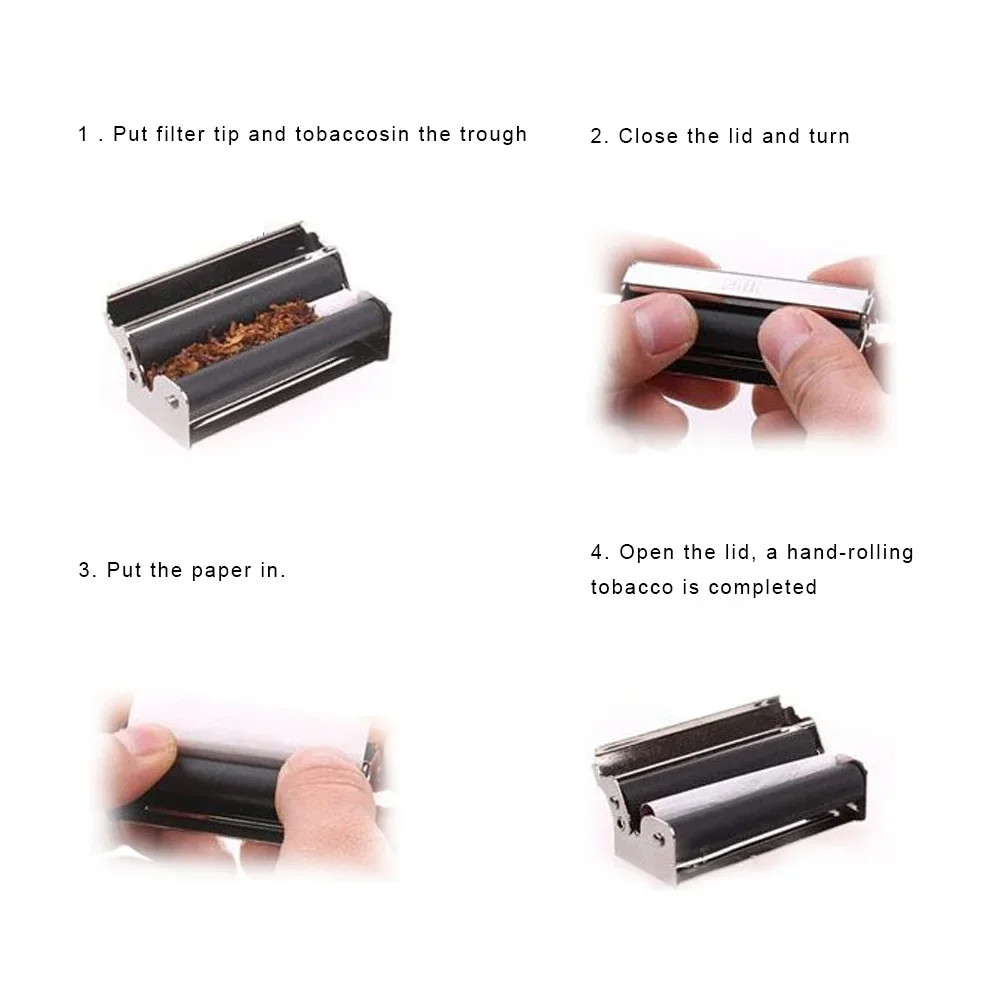 Intelligent Simple Metal Cigarette Rolling Machine Tobacco Roller 70mm
