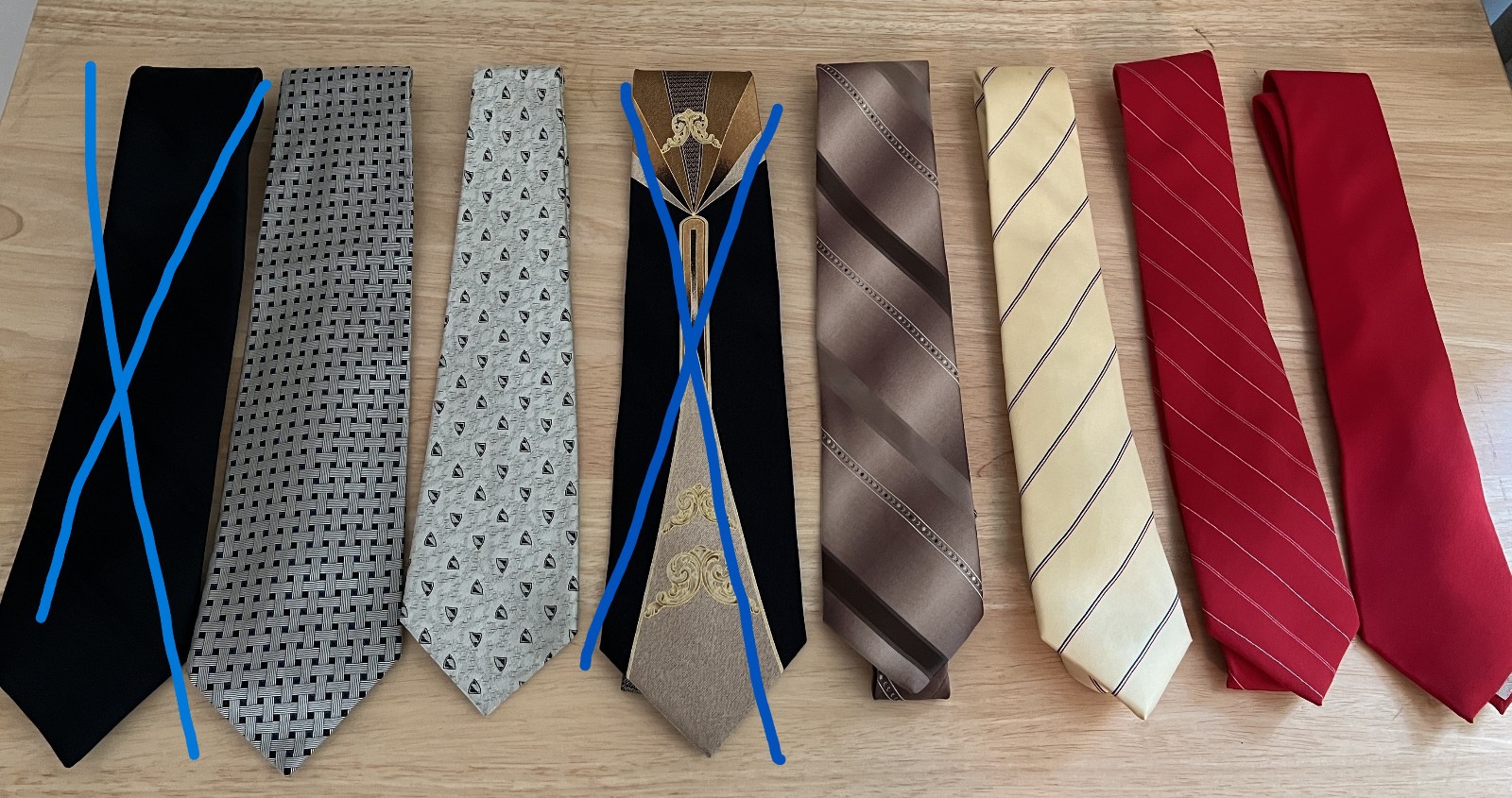 MENS TIES Selection of 6 Beautiful Ties Neckties for Formal Business