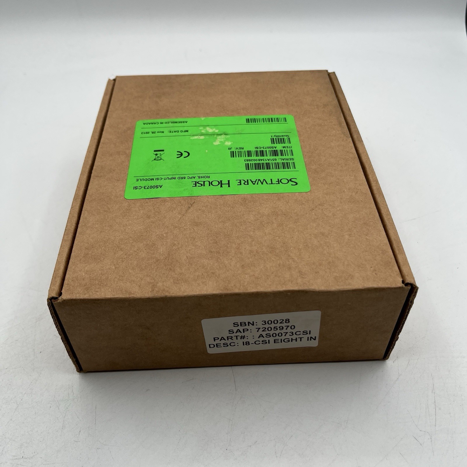 NEW!! Software House Input CSI Module ROHS APC 8RD 12 VDC - AS0073-CSI