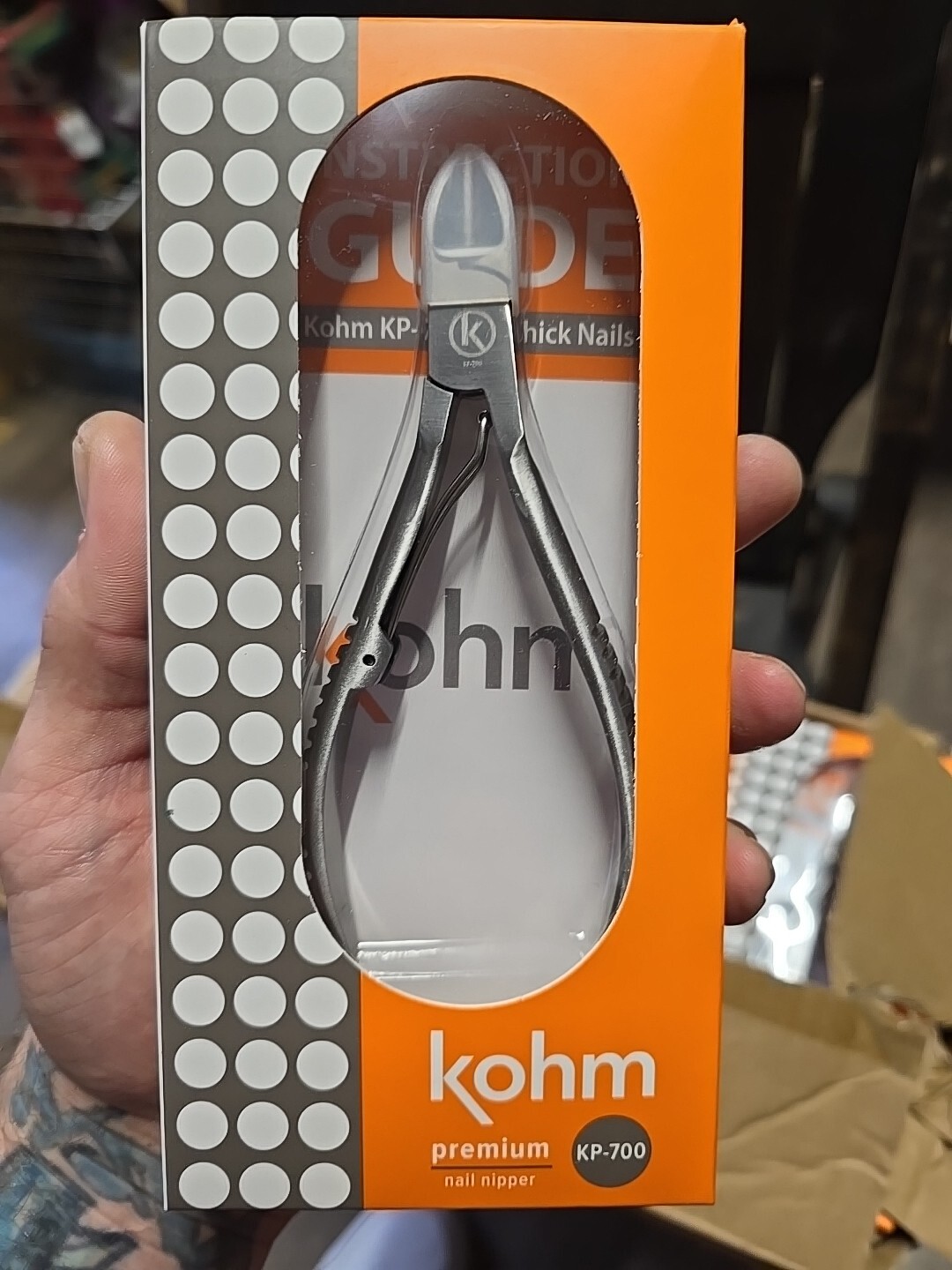 KOHM Ingrown Toenail Clippers for Thick Nails - 5" Long KP-700 Heavy Duty